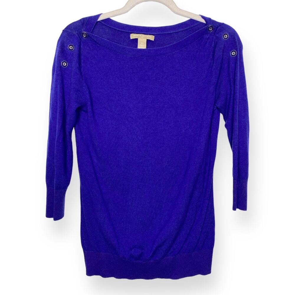 Banana Republic Blue Sweater Shirt Extra Small